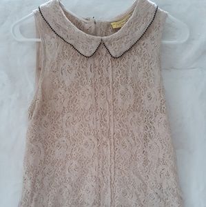 cream lace shirt